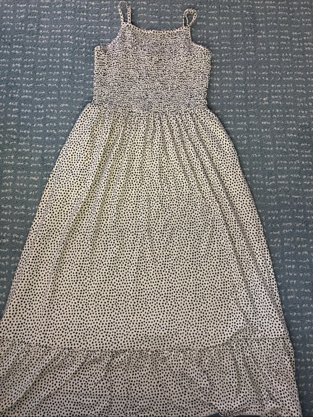Target White Dress with Black Dot Print